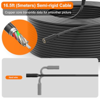 Zealtron Endoskopická kamera, ruční digitální boroskop s 4,3'' IPS obrazovkou, inspekční kamera 1080P objektiv s 8 nastavitelným