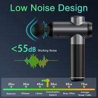 Masážní pistole, masážní pistole na hluboké tkáně, 99 rychlostí, ruční perkusní masážní přístroj, LCD dotykový displej, výkonný 
