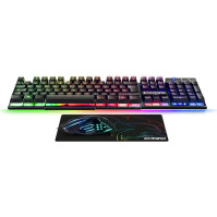 EMPIRE GAMING - Balení 3 v 1 MK800 - Herní klávesnice QWERTY Italiana RGB 105 kláves 19 kláves Anti-Ghosting