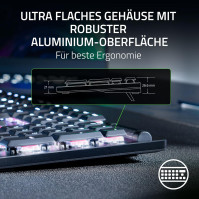 Razer DeathStalker V2 Pro (červený spínač) - Bezdrátová optická nízkoprofilová herní klávesnice (lineární optické spínač