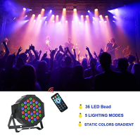 4 ks LED par light 36 LED reflektor jevištní světlo disco light party light RGB DMX 512 s dálkovým ovládáním LED disco light lig