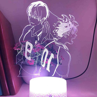 Haikyuu Led noční světlo Anime Kozume Kenma Lamp Dětský narozeninový dárek pro ložnici Haikyuu Kenma Illusion Light-7 barevný do