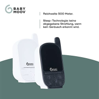 Babymoov Handy Care Baby Monitor Pouze zvuk | Technologie VOX Sleep | Dlouhý dosah 500 m | Dlouhá životnost baterie | Dvoucestný