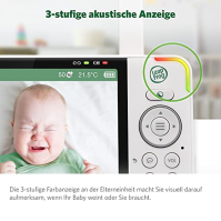 LeapFrog LF915HD chůvička s kamerou, chůvička s kamerou 5", video chůvička, audio chůvička se zoomem, interkom, noční vidění, no