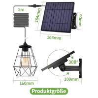 intelamp solární závěsná světla pro venkovní použití, vnitřní 4000mAh solární lampy pro venkovní zavěšení s dálkovým ovládáním, 