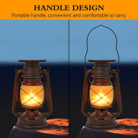 Fortand Vintage Solar Lantern, 2 kusy solární lucerny pro venkovní závěsná zahradní světla Retro design LED Storm Light Vodotěsn