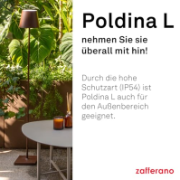 Zafferano Lampes àPorter Poldina L Pro Stojací lampa Bílá