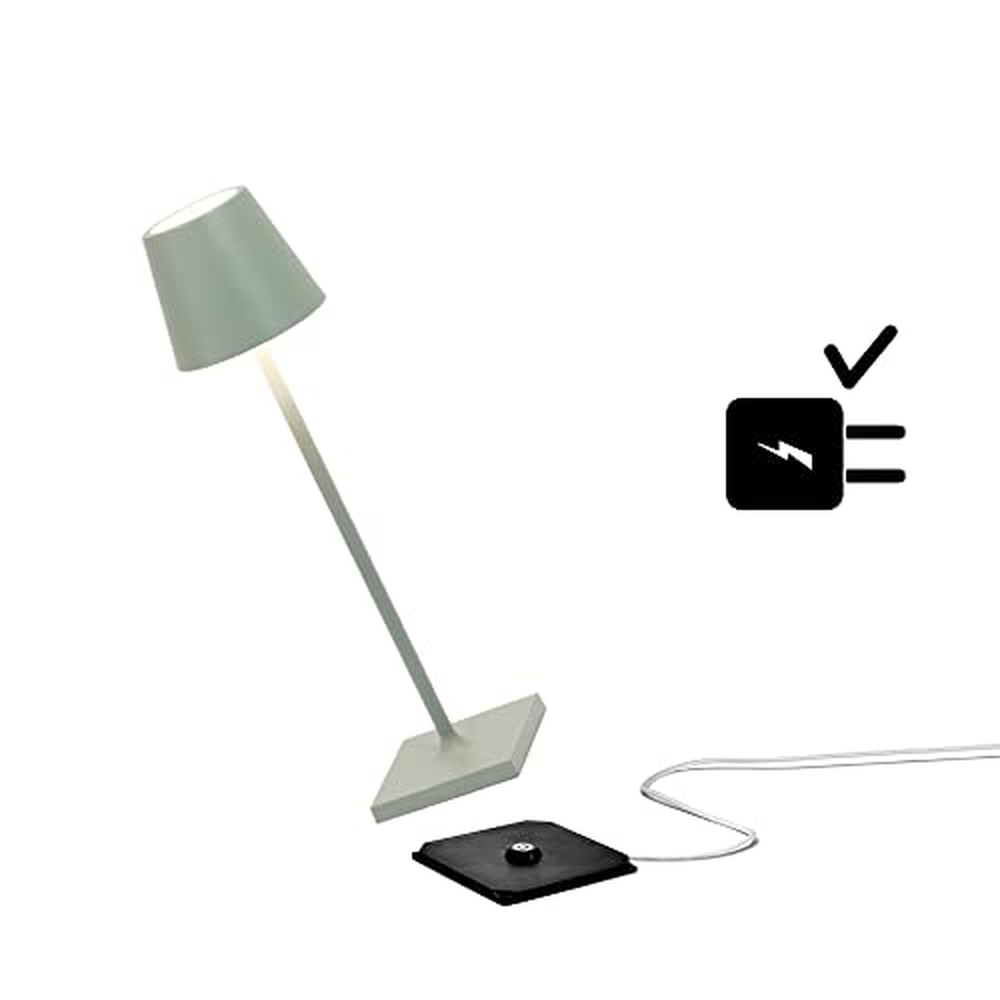 Zafferano Poldina Pro Micro Akumulátorová stolní LED lampa dobíjecí 2200-2700-3000K, IP65, vnitřní/venkovní použití, dlouhá živo