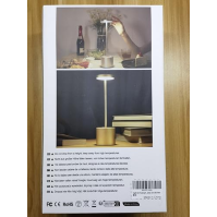 Hapfish dobíjecí stolní lampa LED, 5000mAh 2 balení bezdrátových stolních lamp na baterie, 3 barevné režimy, stmívatelné, stolní