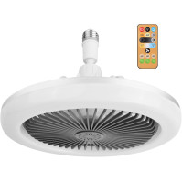 Stropní ventilátor Cozlly s osvětlením, 30W E27 LED stmívatelná časová lampa s dálkovým ovládáním, tichý stropní ventilátor se 3