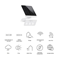 Steinel LED solární světlo XSolar L-S ONE White, nástěnné svítidlo, detektor pohybu, noční světlo, solární zahradní lampa, 2500 