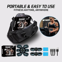 SEVEKO ABS Trainer EMS Muscle Stimulator, ABS Stimulator Men Women, bezpečný účinný rychlý EMS svalový trenažér, celotělový tren