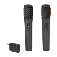 JBL PartyBox Wireless Mic - Sada se dvěma digitálními bezdrátovými mikrofony a vestavěným pop filtrem - Příslušenství pro JBL Pa