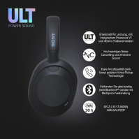 Sony ULT WEAR - Bezdrátová sluchátka Bluetooth s ULT Power Sound, dokonalé hluboké basy, potlačení šumu, čistá kvalita hovorů, v