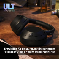 Sony ULT WEAR - Bezdrátová sluchátka Bluetooth s ULT Power Sound, dokonalé hluboké basy, potlačení šumu, čistá kvalita hovorů, v