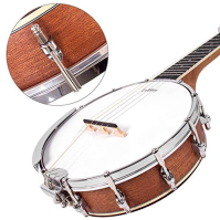 Horse Banjo 5 String 26 palců velikost Mini uzavřený Sapele zpět pro profesionální začátečníky s extra struny popruh Pick-up trs