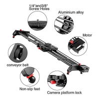 GVM motorizovaný posuvník fotoaparátu, 120cm fotografický posuvník s časosběrným snímáním, follow focus, sledování, panoramatick