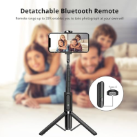 ATUMTEK Selfie Stick Tripod, výsuvná hliníková Bluetooth selfie tyč 3 v 1 s bezdrátovým dálkovým ovládáním pro iPhone 13/13 Pro/