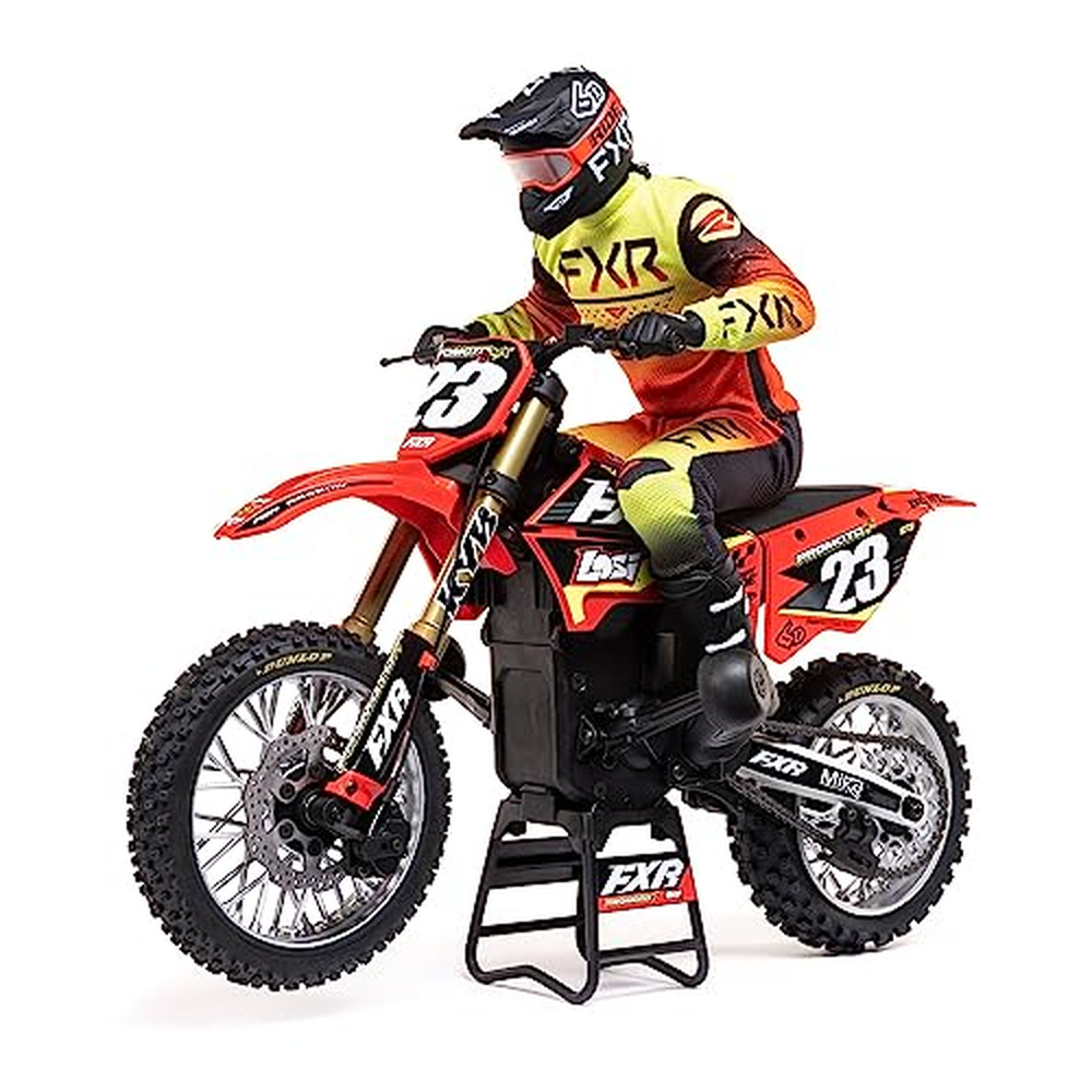 LOSI RC Promoto-MX 1/4 Motorcycle RTR (baterie a nabíječka nejsou součástí balení), FXR, LOS06000T1, červená