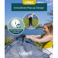 Colapz Camping Shower Tent and Pop-Up - Toaletní stan - Další úložný prostor Soukromí Plážový stan Přístřešek Přenosná venkovní 