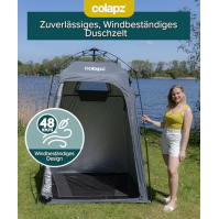 Colapz Camping Shower Tent and Pop-Up - Toaletní stan - Další úložný prostor Soukromí Plážový stan Přístřešek Přenosná venkovní 