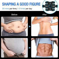 EMS Training Device, Muscle Stimulator, Abdominal Muscle Trainer, Muscle Stimulator, Abdominal Massager, Muscle Building and Fat