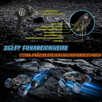 EVARY Auto na dálkové ovládání, 1:16 RC Offroad 40 km/h Monster Truck Buggy Vodotěsné 4WD Truck Car se 2 bateriemi, 2,4 GHz RC C