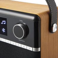 Stereo rádio Roberts Stream 94 L, přenosné, Dab+/FM/Bluetooth/WiFi, černá a třešeň