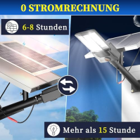 Gefolly 5000W solární pouliční osvětlení s dálkovým ovládáním -480000LM solární nástěnné světlo venkovní soumrak až úsvit, IP67 