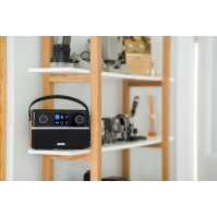 Stereo rádio Roberts Stream 94 L, přenosné, Dab+/FM/Bluetooth/WiFi, černá a třešeň