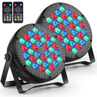 MOSFiATA 2 ks parní světla, RGB 36 LED jevištní světla s ovládáním DMX aktivovaným zvukem, 7 režimů osvětlení s dálkovým ovládán