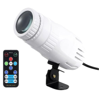 Lixada Pinspot LED DJ efektní světlo Mini RGBW LED Beam Spot Lights Pinspot Light with Remote Spotlight Stage Effect Lighting fo