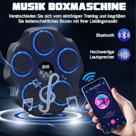 Lvelfe Music Boxing Machine, LED elektronický hudební boxovací stroj s boxerskými rukavicemi, 9 rychlostních režimů a režim počí