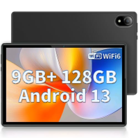 DOOGEE U10 Android 13 Tablet, 9GB RAM + 128GB ROM (1TB TF), 10palcový dotykový tablet 2024, Quad-Core 2.0 GHz, Google GMS/WiFi-6