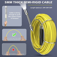 Potrubní kamera 30M s DVR, endoskopická inspekční kamera HD pro inspekci kanalizace IP68 Vodotěsná profesionální kanalizační kam