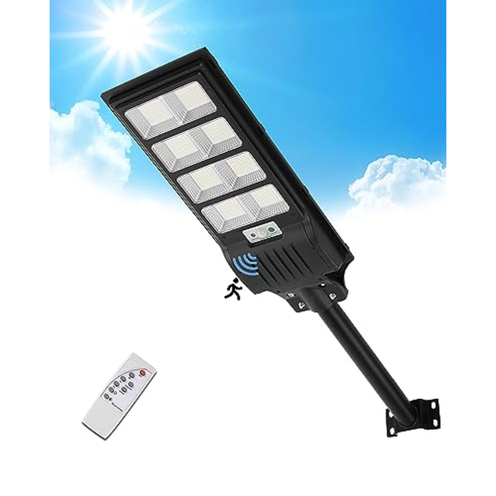 Sararoom 400W solární pouliční světlo 720LEDs solární lampy pro venkovní použití se senzorem detektoru pohybu, 6500K nástěnné sv