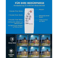 Sararoom 400W solární pouliční světlo 720LEDs solární lampy pro venkovní použití se senzorem detektoru pohybu, 6500K nástěnné sv