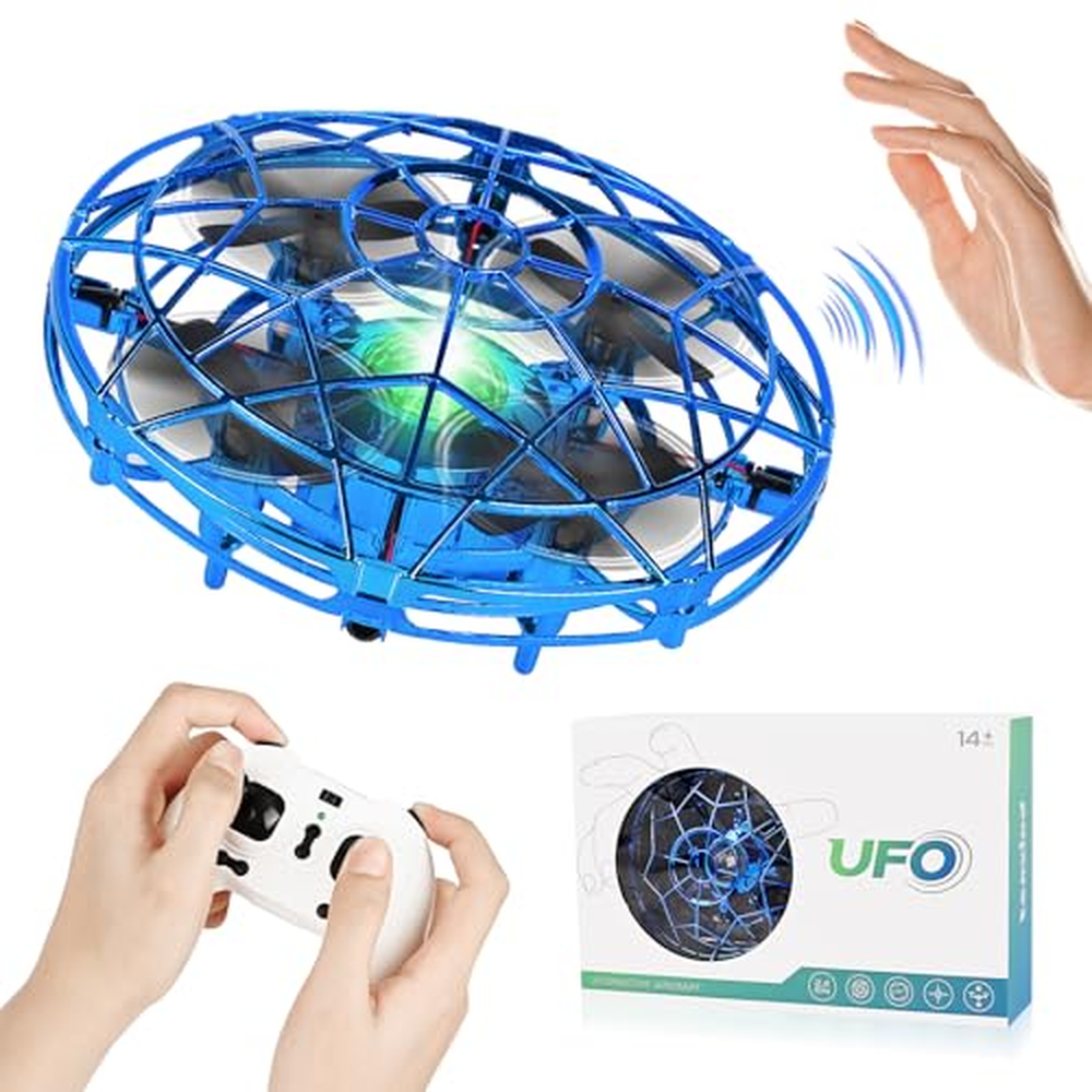 Weinsamkeit Létající hračka, Mini UFO Drone Létající míč s dálkovým ovládáním Ručně ovládaný vznášející se létající míč s LED a 