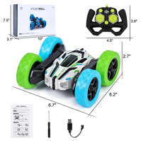 Dálkově ovládané auto pro děti RC Stunt Car 4WD 2,4 Ghz Dálkové ovládání 360° Flip RC Car Offroad se dvěma dobíjecími bateriemi 