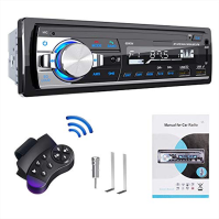 RDS autorádio Bluetooth hands-free systém, Lifelf 1 DIN stereo rádio 4 x 65W přijímač s MP3 přehrávačem Dva USB porty WMA FM dál