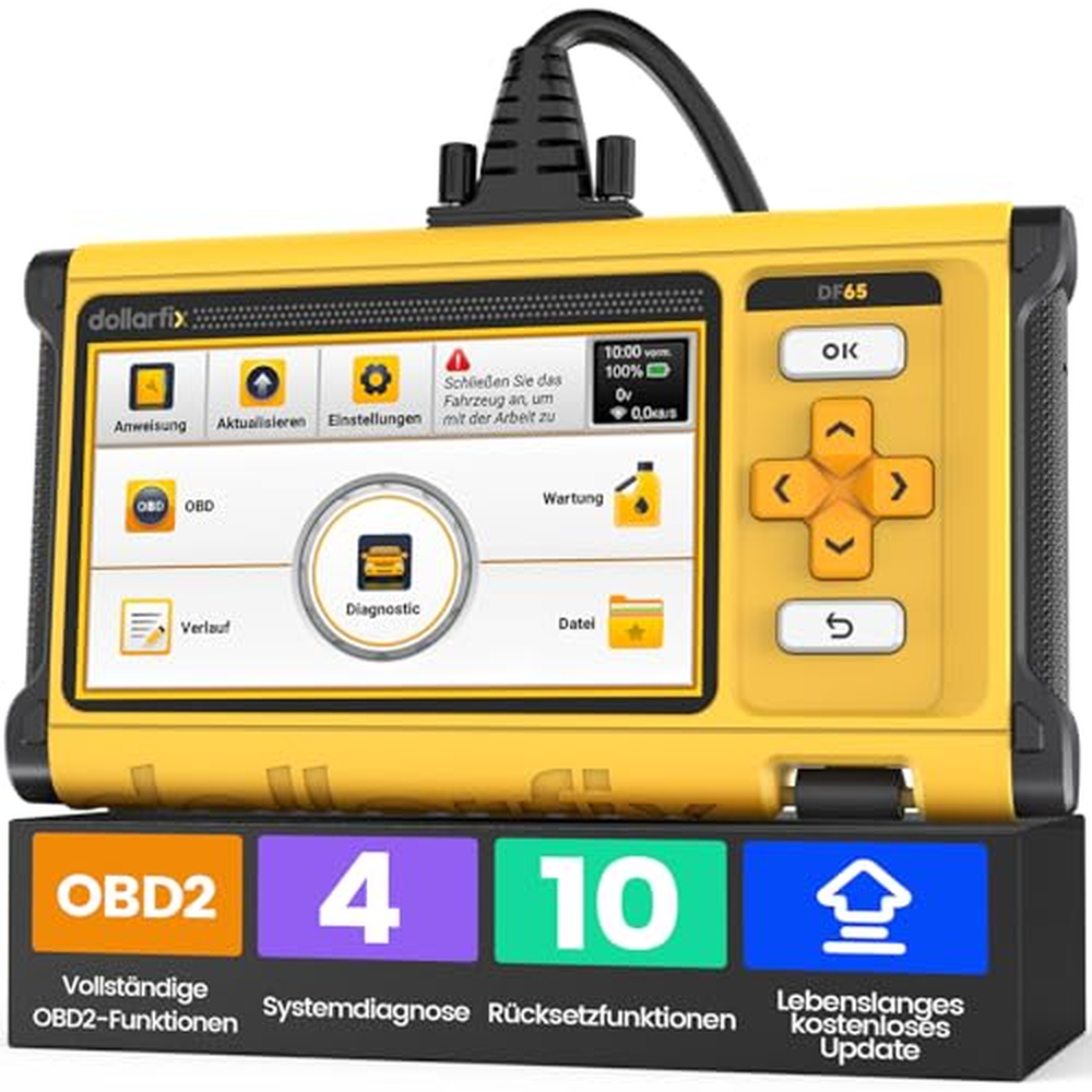 Diagnostické zařízení OBD2, 4 systémové diagnostiky (ABS SRS ECM TCM) a 10 funkcí pro resetování údržby (olej EPB SAS TPMS ETS N