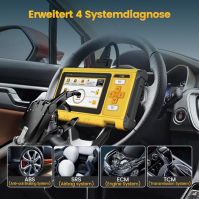 Diagnostické zařízení OBD2, 4 systémové diagnostiky (ABS SRS ECM TCM) a 10 funkcí pro resetování údržby (olej EPB SAS TPMS ETS N