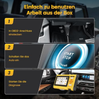 Diagnostické zařízení OBD2, 4 systémové diagnostiky (ABS SRS ECM TCM) a 10 funkcí pro resetování údržby (olej EPB SAS TPMS ETS N