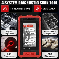 2023 Upgraded Launch CRE202 Motor/TCM/ABS/SRS Diagnostický nástroj OBD2, Volitelná služba 2 resetů včetně SAS/Ã-l/Injector/Throt