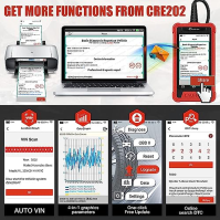 2023 Upgraded Launch CRE202 Motor/TCM/ABS/SRS Diagnostický nástroj OBD2, Volitelná služba 2 resetů včetně SAS/Ã-l/Injector/Throt