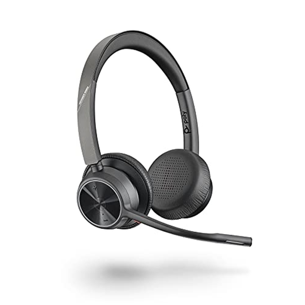 Poly - Bezdrátová náhlavní souprava Voyager 4320 UC (Plantronics) - Sluchátka s mikrofonem - Připojení k PC/Mac přes Bluetooth a