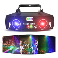 Disco Light Party Light, 3D RGB animace DMX Effect Spotlight LED Light DJ Projector Music Controlled DJ Disco Lights, For KTV Fa