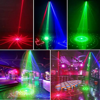 Disco Light Party Light, 3D RGB animace DMX Effect Spotlight LED Light DJ Projector Music Controlled DJ Disco Lights, For KTV Fa