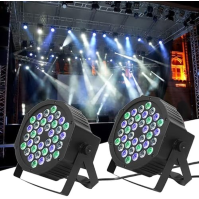 OUUTMEE LED disko světla jevištní osvětlení/staging/KTV/scénické osvětlení 36 LED světel reflektor s dálkovým ovládáním 2PCS DMX