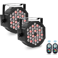 OUUTMEE LED disko světla jevištní osvětlení/staging/KTV/scénické osvětlení 36 LED světel reflektor s dálkovým ovládáním 2PCS DMX